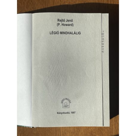 Rejtő Jenő (P. Howard): Légió mindhalálig