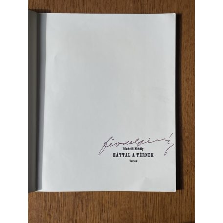 Filadelfi Mihály: Háttal a térnek (Aláírt, számozott)