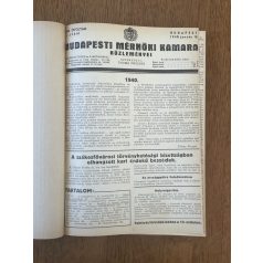   Budapesti Mérnöki Kamara közleményei XVII-XVIII. évf. 1940-1941 (egybekötve, hiányos)