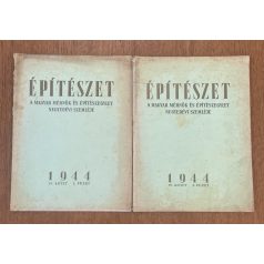   Építészet - A Magyar Mérnök és Építészegylet negyedévi szemléje 1944 IV. kötet 1-2. füzet