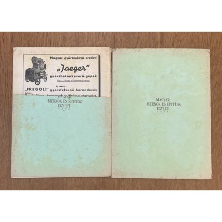 Építészet - A Magyar Mérnök és Építészegylet negyedévi szemléje 1944 IV. kötet 1-2. füzet