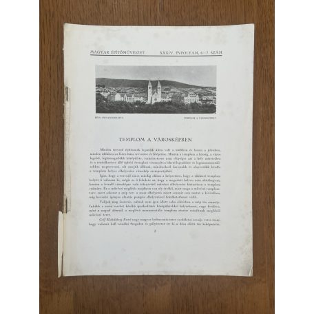 Magyar Építőművészet XXXIV. évf. 6-7. sz. 1934