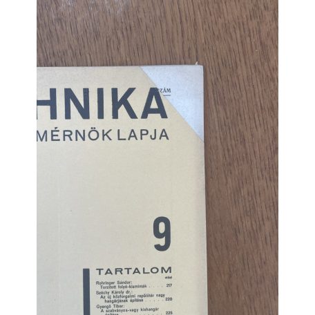 Technika XVIII. évf. 1. és 6-10. sz. (1937)