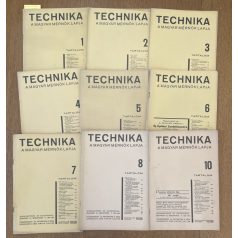 Technika XIX. évf. 1-8. és 10. sz. (1938)