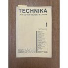 Technika XIX. évf. 1. sz. (1938)