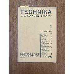 Technika XIX. évf. 1. sz. (1938)