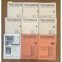 Technika XX. évf. 1-6. és 8-10. sz. (1939)