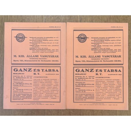 Technika XX. évf. 1-6. és 8-10. sz. (1939)