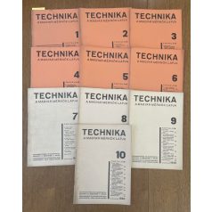 Technika XXI. évf. 1-10. sz. - teljes évfolyam (1940)