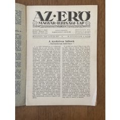 Az Erő XI. évf. 5. sz. 1928. január