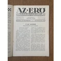 Az Erő XII. évf. 4. sz. 1928. december
