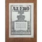Az Erő XIII. évf. 1. sz. 1929. szeptember