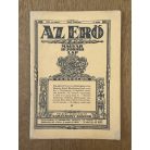 Az Erő XIII. évf. 3. sz. 1929. november