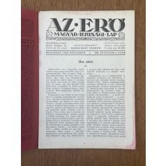Az Erő XIII. évf. 4. sz. 1929. december