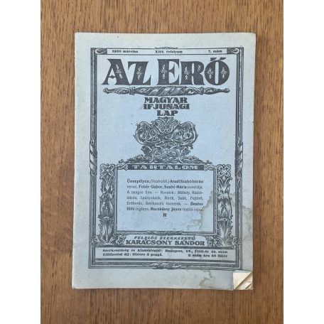 Az Erő XIII. évf. 7. sz. 1930. március