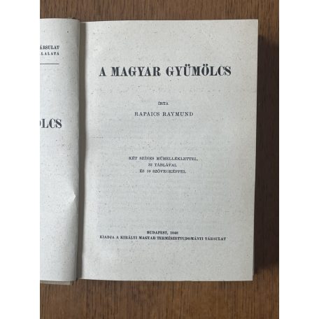  Rapaics Raymund: A magyar gyümölcs