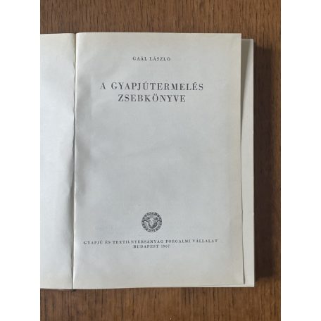 Gaál László: A gyapjútermelés zsebkönyve