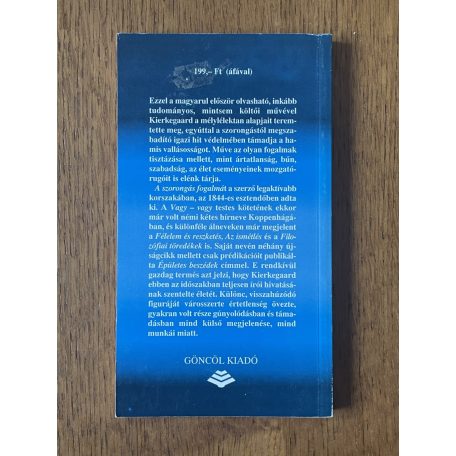Søren Kierkegaard: A szorongás fogalma