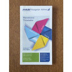 MALÉV Hungarian Airlines - Menetrend - Timetable 2004