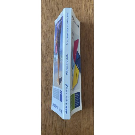 MALÉV Hungarian Airlines - Menetrend - Timetable 2004