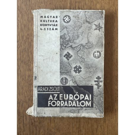 Aradi Zsolt: Az európai forradalom (Tiltólistás kötet, borítóterv: Kner Albert)