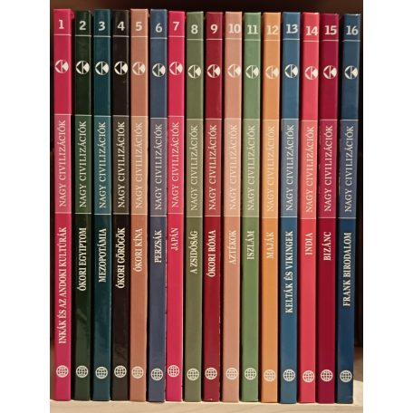 Daniel Gimeno (szerk.): Nagy civilizációk sorozat - Lenyűgöző ősi kultúrák nyomában 1-16 kötet (Teljes!)